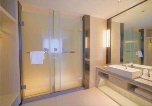 Koupelna v ubytování Echarm Hotel Nanning Guangxi University Xinyang Longteng District Maternal and Child Hospital