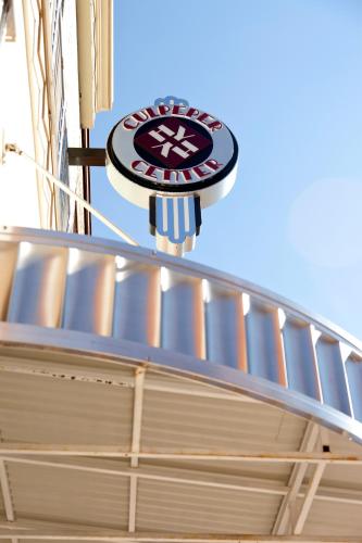 a sign on the top of a dugout at Culpeper Center Suites in Culpeper