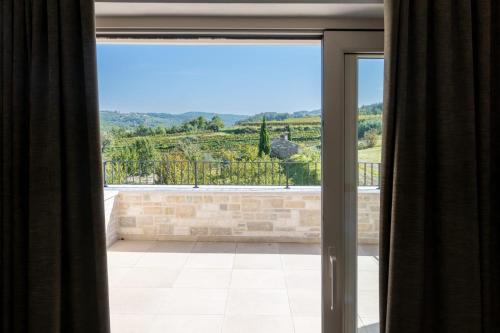 a view from a window of a room with a view at Villa Andolini in Momjan