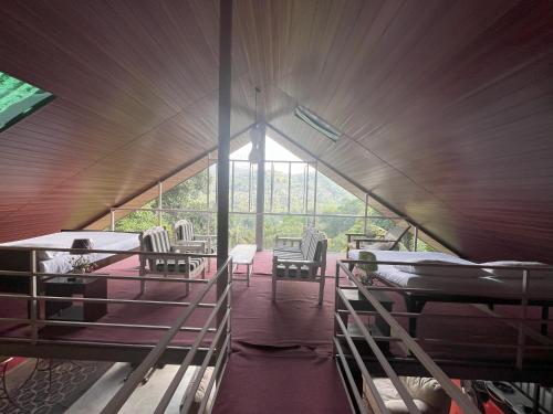 Katil atau katil-katil dalam bilik di Mountain View Homestay