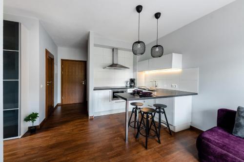 Η κουζίνα ή μικρή κουζίνα στο APARTAMENTY ISKRA