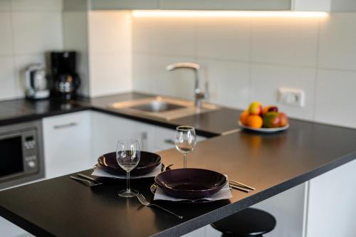 Η κουζίνα ή μικρή κουζίνα στο APARTAMENTY ISKRA