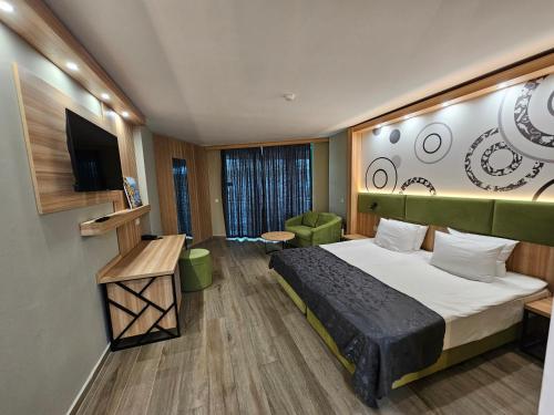 Postel nebo postele na pokoji v ubytování Diamond Hotel - All Inclusive