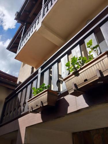 Balkón nebo terasa v ubytování Guest house Skabrin