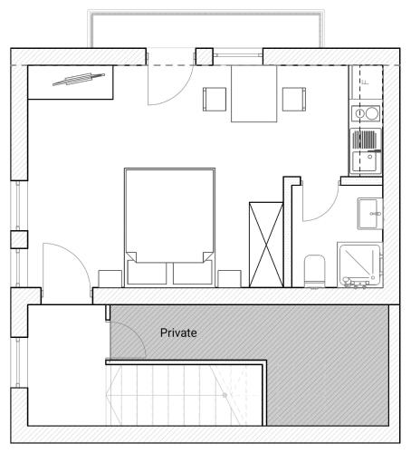Grundriss der Unterkunft Lucid Apartment 1