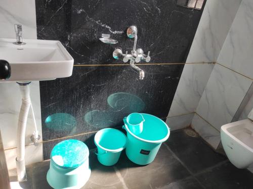 Ένα μπάνιο στο Hotel Pooja Inn Pandharpur