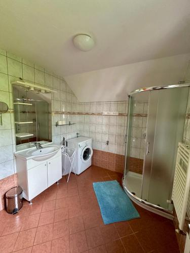 Ένα μπάνιο στο Apartments and Rooms Tajcr