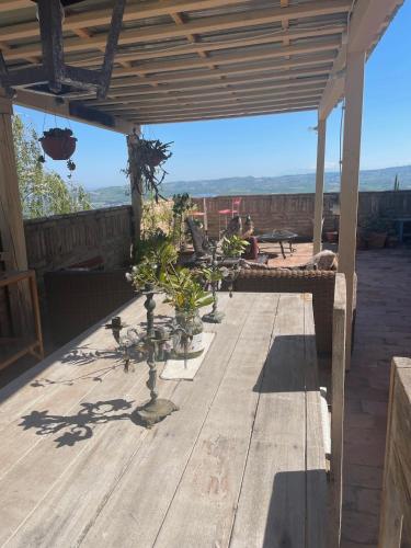 Μπαλκόνι ή βεράντα στο Casa Vuscichè Lumen Sea View Apartment