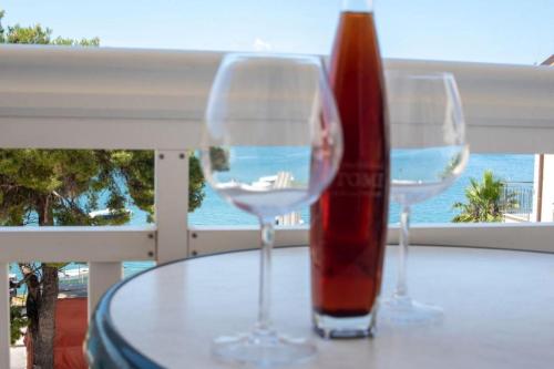 Apartment in Trogir with sea view, balcony, air conditioning, Wi-Fi (4786-1)