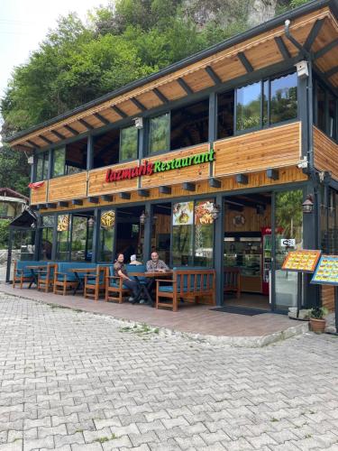 Bygningen som lejlighedshotellet ligger i