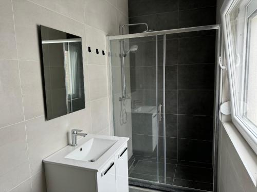 Koupelna v ubytování StaySee Vir - Penthouse Apartment