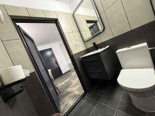 Koupelna v ubytování BAM Hotel