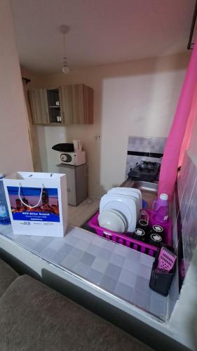 Η κουζίνα ή μικρή κουζίνα στο Sweet B home