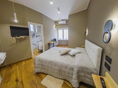 Ένα ή περισσότερα κρεβάτια σε δωμάτιο στο Bed and Breakfast La Panarda