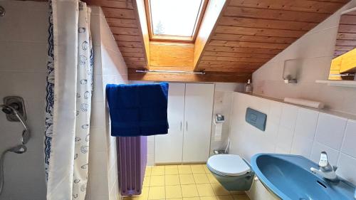 Koupelna v ubytování Monteurwohnung Vicy mit Gartenblick