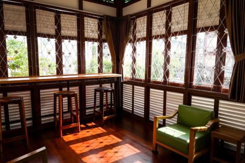 Χώρος καθιστικού στο Au samlor guesthouse