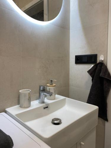 Phòng tắm tại Sky apartment in the center Kosice