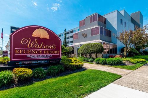 a sign for the wilsons recovery resort at Watson's Regency Suites in Ocean City