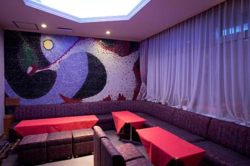 Χώρος καθιστικού στο Dogashima Onsen Hotel