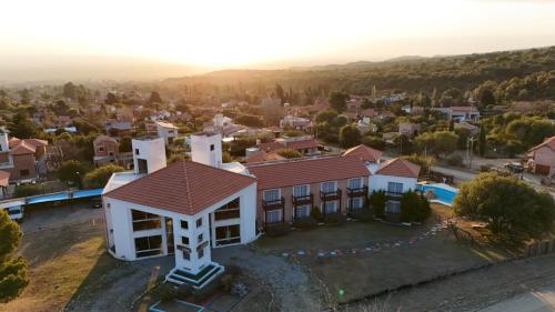 an aerial view of a house at Hotel Colores in Merlo