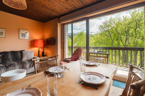 Khu vực ghế ngồi tại Appartement Cornec - Your stay in Megève