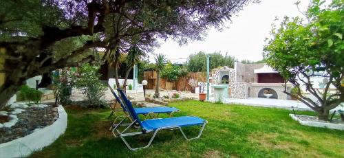 Zahrada ubytování MANOS Small House Kouremenos