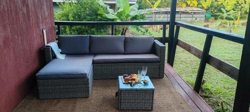 Et opholdsområde på Cabañas Teave