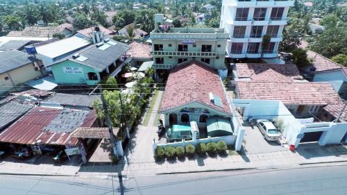 an aerial view of a house in a city at Ocean View tourist guest house at Negombo beach near the airport in Negombo