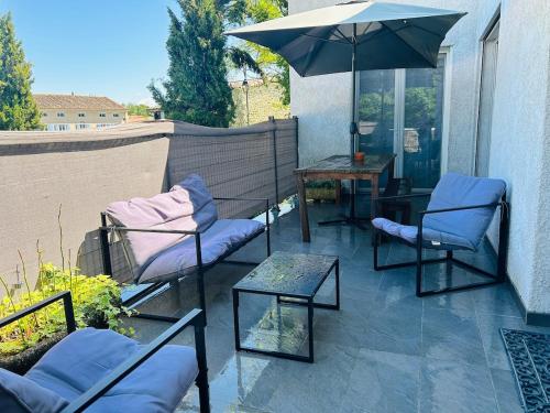 La maisonnette tesisinde bir balkon veya teras