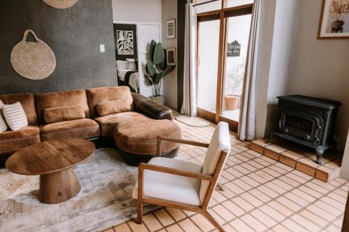 Χώρος καθιστικού στο Platteland Self-Catering Accommodation