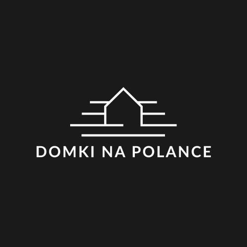 a logo for a polling station with a house at Domki na polance in Horyniec Zdrój