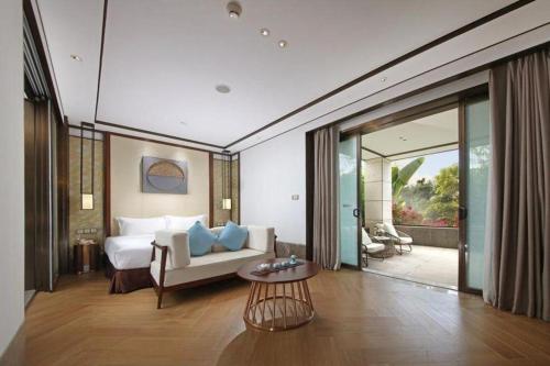 Katil atau katil-katil dalam bilik di Fliport Hotel Zhangzhou Yuanshan