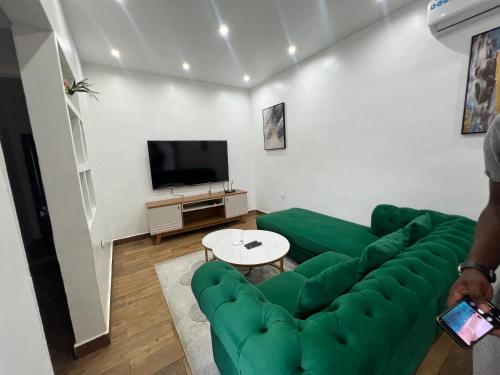 TV a/nebo společenská místnost v ubytování Villa Reginalda