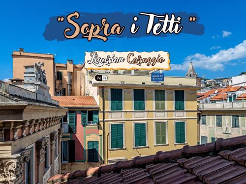 a view of the city of serbia and tbilisi at Sopra i tetti - Real Ligurian Caruggio in Varazze