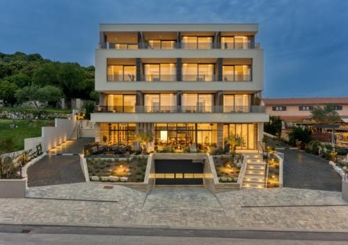 a large white building with a lot of windows at Level 5 Rovinj - Adults Only in Rovinj