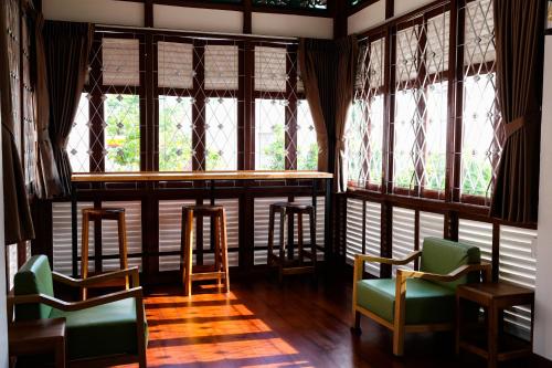 Χώρος καθιστικού στο Au samlor guesthouse