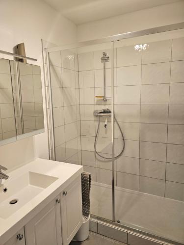 Ένα μπάνιο στο Appartement Effet Mer