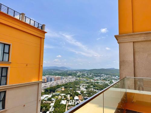 a view from the balcony of a building at Sunset town Phú Quốc in Phu Quoc
