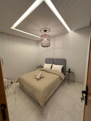Ένα ή περισσότερα κρεβάτια σε δωμάτιο στο Chic Studio In The Heart of Casablanca Morocco