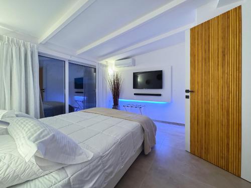 Postel nebo postele na pokoji v ubytování Libre Villa Heraklion