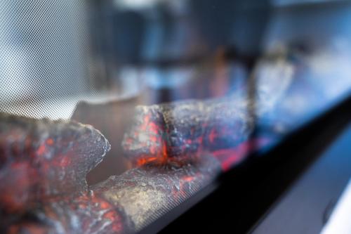 a blurry picture of some food on a shelf at The Open 2025 Accommodation in Ballycastle