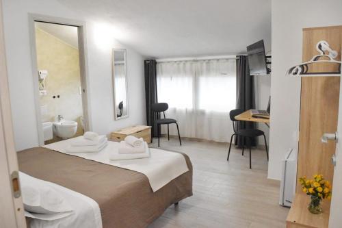 Una cama o camas en una habitación de Sa Perda Crocada