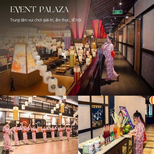 a woman in pink uniform standing in a store at Lynn Times Thanh Thuỷ hotspring-KS 35 tầng- My Home in Phú Thọ