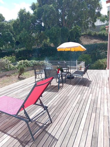 Haute-Corse Bas de villa , 2 chambres de 70 m2 , vue mer , jardin et terrasse