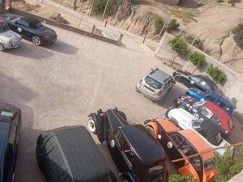 a group of cars parked in a parking lot at Dar Soulaimane in Marrakech