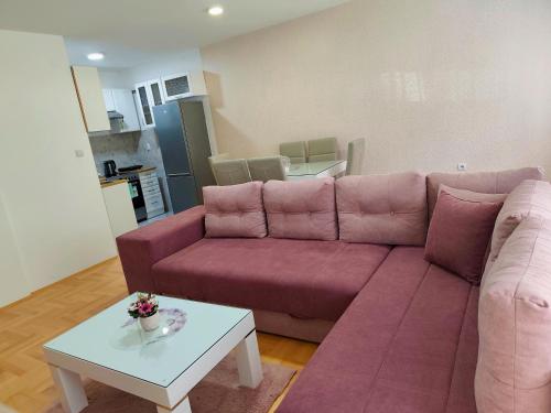 Kuchyň nebo kuchyňský kout v ubytování Apartman LARA