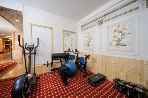 Γυμναστήριο ή/και όργανα γυμναστικής στο West Western Resort Manali #NearToMallRoad #Gym #Lawn #PlayingZone #PoolTable #KidsFriendly #MountainView #TableTennis #FamilyFriendly #PrivateParking