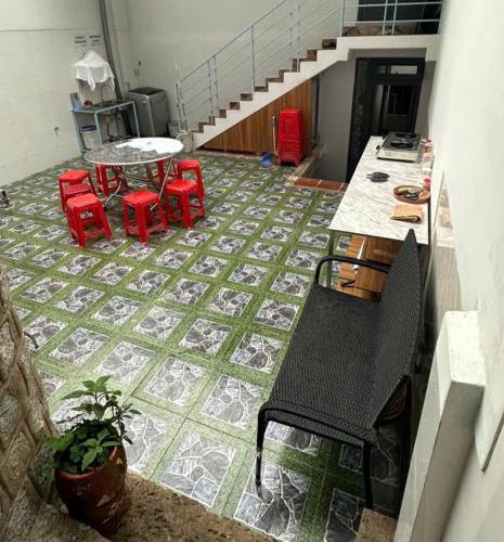 Posezení v ubytování Sơn Dalat house