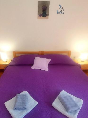 Postel nebo postele na pokoji v ubytování Stone house Zora