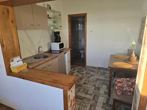 Dapur atau dapur kecil di Apartmani Sidro Senj